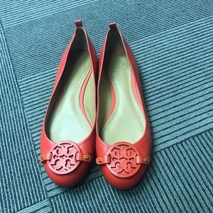 Tory Burch Red Flats Size 8 1/2
